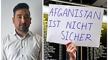 Der Schwenninger Amir Ahmad (Name geändert, Bild links) fürchtete um das Leben seiner Familie in Afghanistan. Unser rechtes Symbolbild ...