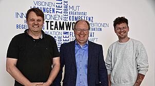 Sie stellen den Care Congress auf neue Beine und haben dabei die Digitalisierung im Fokus. Von links TZ-Geschäftsführer Martin ...