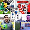 Vier Spieler, die bei unserer Serie &bdquo;Die treuen Seelen&ldquo; dabei sind: Simon Nesensohn vom TSV Aach-Linz (oben, von links), ...