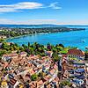 Konstanz Drohne Luftaufnahme Luftaufnahmen Innenstadt Konzil Hafen Imperia Altstadt Bodensee