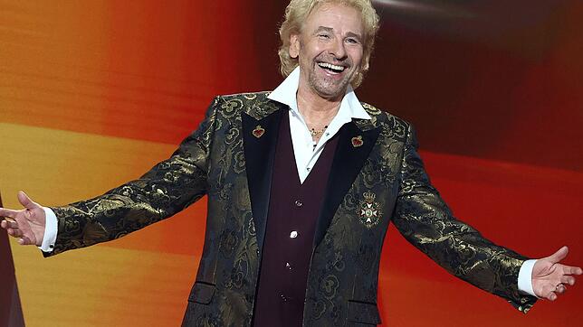Thomas Gottschalk während der Jubiläums-Ausgabe von &bdquo;Wetten, dass ..?&ldquo; im vergangenen Jahr.