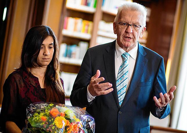 Winfried Kretschmann, Ministerpräsident von Baden-Württemberg, war 2015 die treibende Kraft für die Aufnahme jesidischer Frauen, ...