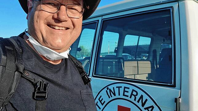 Christoph Dennenmoser bei einem Einsatz für das Rote Kreuz in Liberia. Er war dort 2014 während der Ebola-Epidemie.