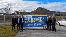 Sie hoffen auf viele Besucher und frühlingshaftes Wetter für die erste Gewerbeschau am Sonntag, 30. März, in Welschingen (von links): ...
