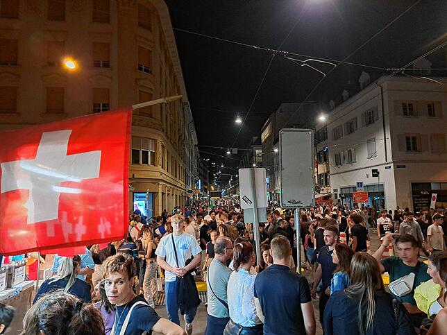 Viel los in der Basler Innenstadt am 31. Juli.