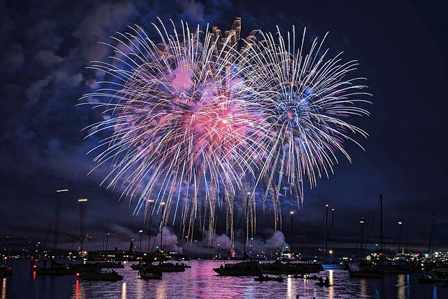 Bild 14: Wow! So atemberaubend schön ist das Feuerwerk 2025 beim Konstanzer Seenachtfest