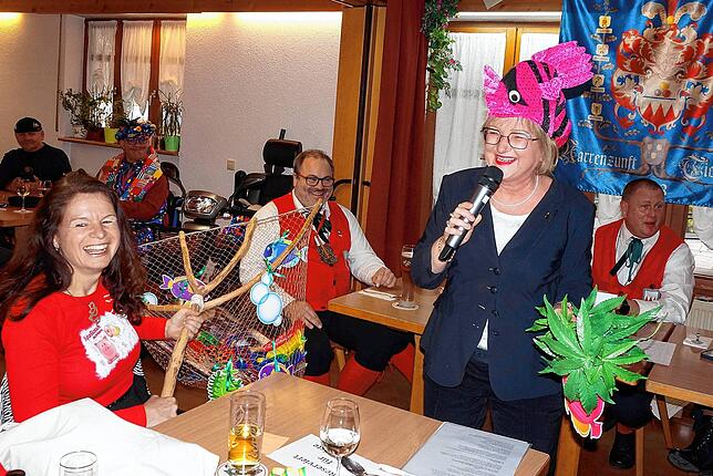 Die CDU-Landtagsabgeordnete Sabine Hartmann-Müller hat als Fischerin vom Hochrhy jede Menge Fische an der Angel.