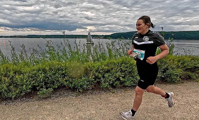 Wurde am Ende Dritte bei den Frauen: Stefanie Rottler vom Team „Grüße aus RottweiL“.
