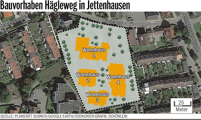 Bild 4: Besuch auf der Baustelle im Hägleweg: Hier entstehen 97 neue Wohnungen und (noch) sind nicht alle verkauft