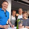 Jeden Samstag wechseln die Gastgeber beim Städtle-Apéro. Am 10. Mai bewirteten Hannelore und Walter Tomasi (Mitte) die Gäste Stefan Aust ...