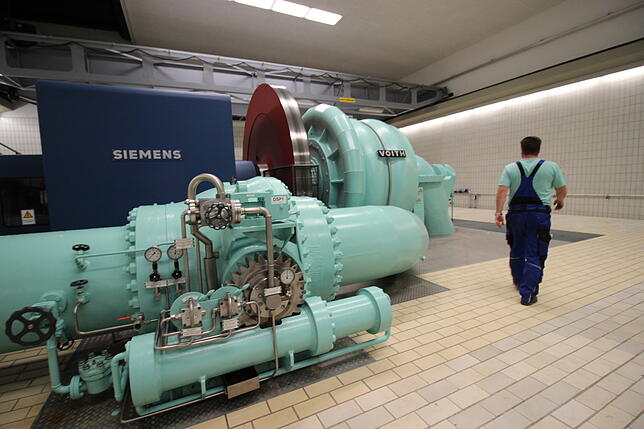 Bei Süßenmühle stehen sechs Pumpen, doch nie werden alle gleichzeitig benötigt.