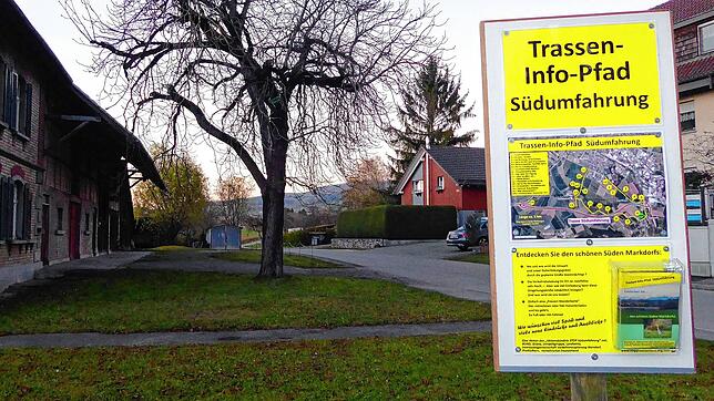 Das Aktionsbündnis Stop Südumfahrung hatte in November Infotafeln aufgestellt. Sie stehen entlang des Rundweges zwischen Lipbach, ...