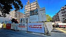 Der Rohbau ist so gut wie fertig. In der Brandenburger Straße 9A und B ragen zwei Gebäude mit je sechs Stockwerken in die Luft.