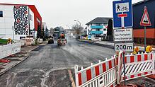 Am Freitag, 1. November, beginnen in der Friedrich-Ebert-Straße die finalen Arbeiten am Straßenbelag.