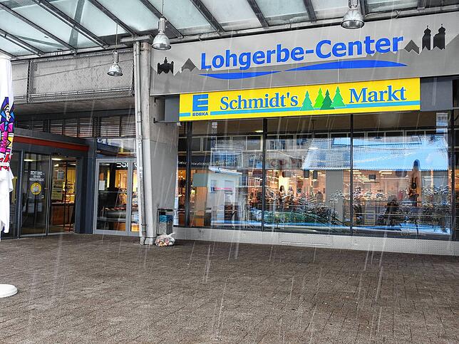 Das Lohgerbe-Center am Standort des früheren Vereinshauses. (Aufnahme vom Januar 2021.)