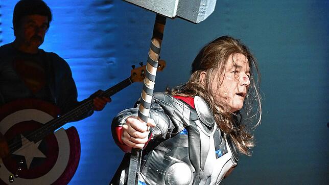 Thomas Kauter von der Seefunkgruppe als Thor beim Narrenspiegel im Jahr 2020.