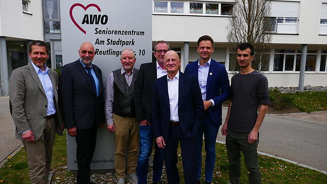 Sorgen sich um eine gelingende Integrationspolitik für Wirtschaft und Gesellschaft (v.l.n.r.) Einrichtungsleiter des AWO ...