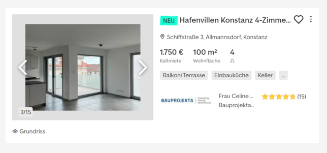 Diese 4-Zimmer-Wohnung kostet jeden Monat 1750 Euro kalt – mit Nebenkosten liegt die Miete bei mehr als 2100 Euro. Viele Familien ...
