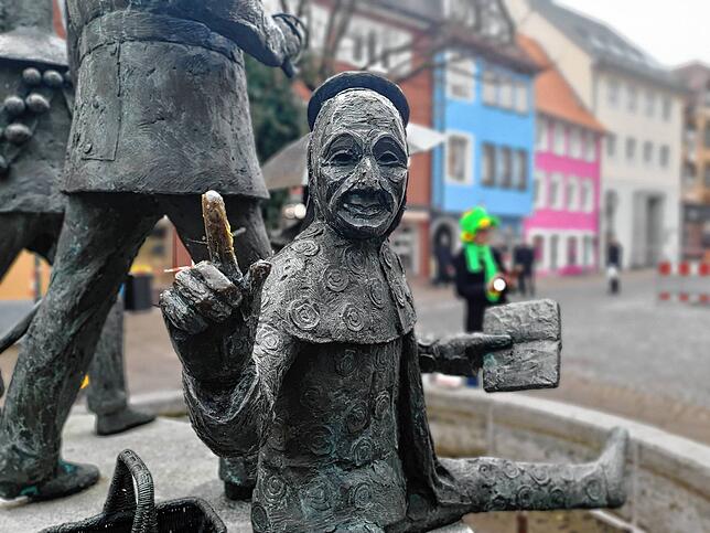 Der Narrenbrunnen in Oberndorf.