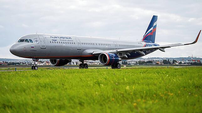 Ein Flugzeug des Typs Airbus A321 der Fluggesellschaft Aeroflot.