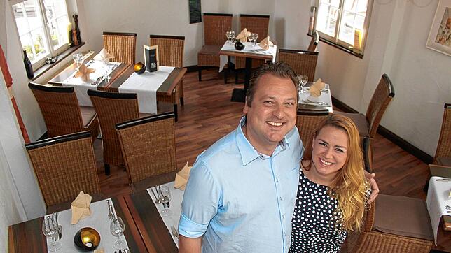 Marcus und Tatjana Hagner in ihrem &bdquo;Untertor&ldquo;. Sie wollen sich von den derzeitigen Corona-Beschränkungen nicht unterkriegen ...