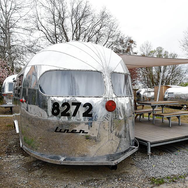Nostalgie pur. Beim Anblick der Airstreams schlagen die herzen von Oldtimer-Fans höher.
