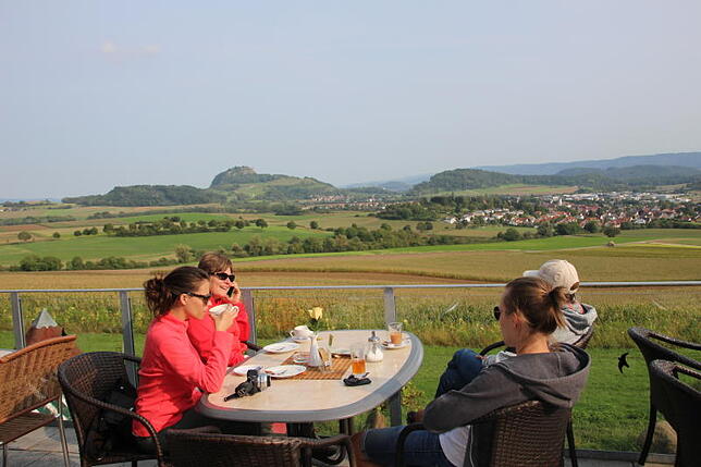 Toller Ausblick am Laurentiushof in Hilzingen.