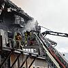 Beim Eintreffen der Feuerwehr war das Treppenhaus durch starke Rauchentwicklung bereits blockiert.