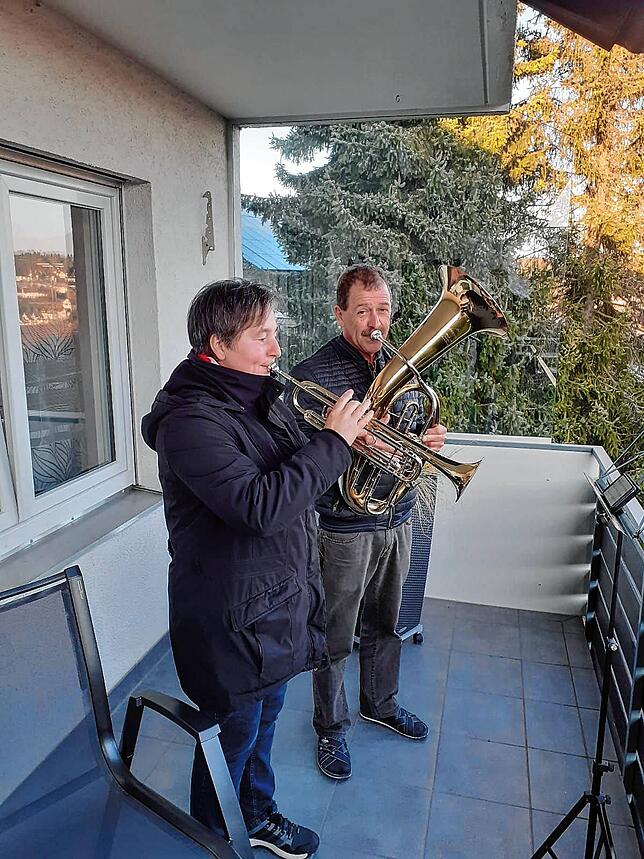 Auch Inge Rieger musizierte am Sonntag.