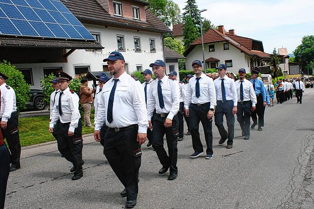 Bild 8: Bilder vom Bezirksmusikfest mit Umzug in Lausheim