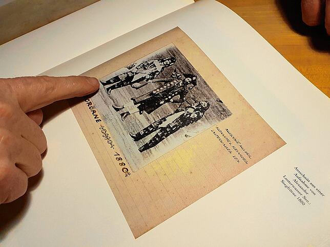 Eines der wohl ersten Fotos von Hänsele machte Fotograf Alexander Lauterwasser im Jahr 1880 während der Seegfrörne.