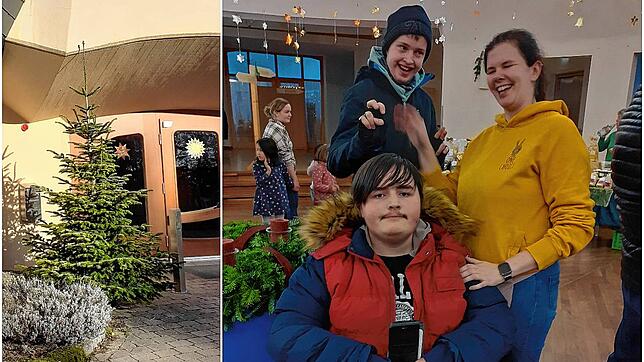 Armand (vorne) und Jan Luca, betreut von der Pädagogin Nora Gülland, werden das Weihnachtsfest im Internat feiern. Das Föhrenbühler Haus ...