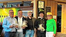 Von links Andreas Clor, Michael Dold, Bernd Kaltenbach, Bezirksschornsteinfeger Christof Schwer und Silke Burger. Bild: CDU