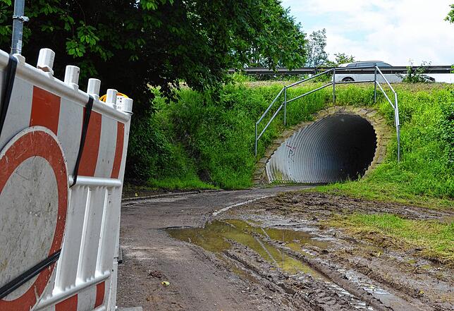 Die Unterführung für Fahrradfahrer und Fußgänger unter der Rieheimer Straße soll verbreitert werden.
