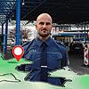 Für Denis Wohllaub hat die Grenze als Zöllner des Zollamts Bietingen eine große Bedeutung: Sie ist sein täglicher Arbeitsort.