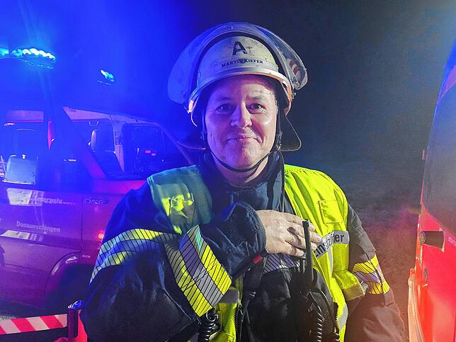 Einsatzleiter Martin Kiefer (Feuerwehr Donaueschingen)