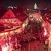 Atemberaubende Atmosphäre in Überlingen. Die roten Bengalfeuer sorgen für eine ganz besondere Stimmung. Bild: Achim Mende