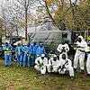 Erste Teams beim Probebetrieb auf der neuen Paintball-Anlage in Oberglashütte der Firma &bdquo;GS Outdoor Events&ldquo;.