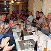 Die Mitglieder des Fördervereins Kickers Schwarz-Gelb, hier auf ihrer Generalversammlung im Gasthaus &bdquo;Belo More&ldquo; in ...
