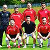 Zuversichtlich: Der neue Trainer Deniz Aytac und sein Co-Trainer Servet Ay-Güven freuen sich über die Neuzugänge Endrit Gashi, Arjenit ...