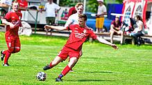 Nervenstark: Timon Baumgärtner &ndash; hier ein Archivbild &ndash; machte mit seinem zweiten Treffer den 6:4-Sieg des Aufsteigers FC ...