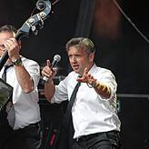 Den Flair des Rock‘n Roll der 50er und 60er Jahre brachte die Band „The Monroes“ in den Seepark.