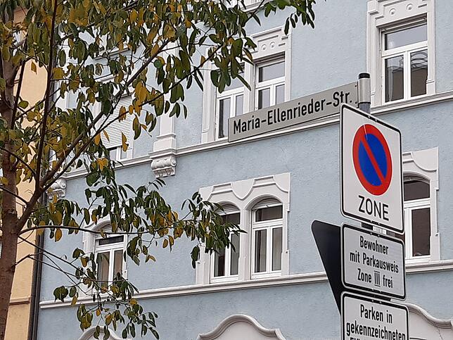 Hier stimmt was nicht: Eigentlich müsste die Straße Marie-Ellenrieder-Straße heißen. So lautet der Taufname der Konstanzer Malerin.