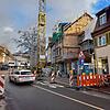Auch wenn der Stadtgraben inzwischen wieder in beide Richtungen befahrbar ist, an der Engstelle muss ein von oben kommender Fahrer ...
