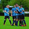 Die Spieler der SG Reichenau bejubeln das Tor zum 3:1 von David Blum (Mitte).