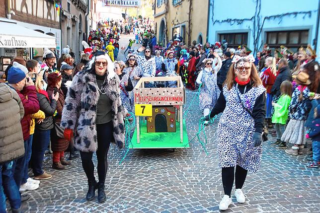 Bild 10: Meersburger Fasnacht: Die schönsten Bilder vom Kärrelerennen 2025