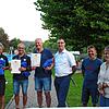 Für ihr langjähriges Engagement wurde den drei Gründungsvorsitzenden der Schwimmfreunde Stühlingen Friedbert Pabst, Horst Neumann und ...