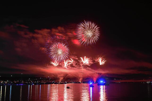 Bild 23: Es knallt beim Seenachtfest 2025! Das Feuerwerk über dem Bodensee lädt zum Staunen ein