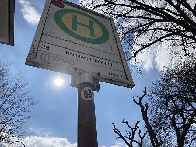 An der Haltestelle Paradiesgasse in Villingen legt auch die Nacht8 einen Stopp ein – das sind spezielle Nachtlinien am Wochenende.
