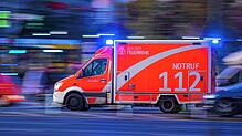 Ein Rettungswagen im Einsatz.
